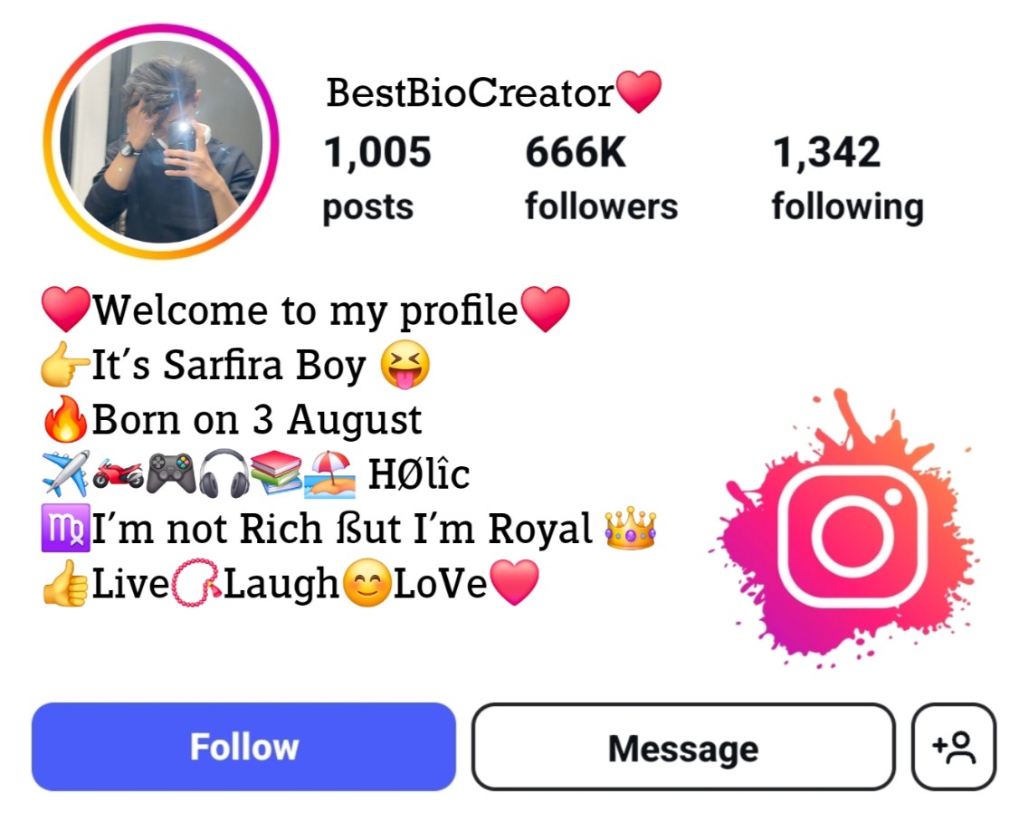 Instagram Bio For Boys in English