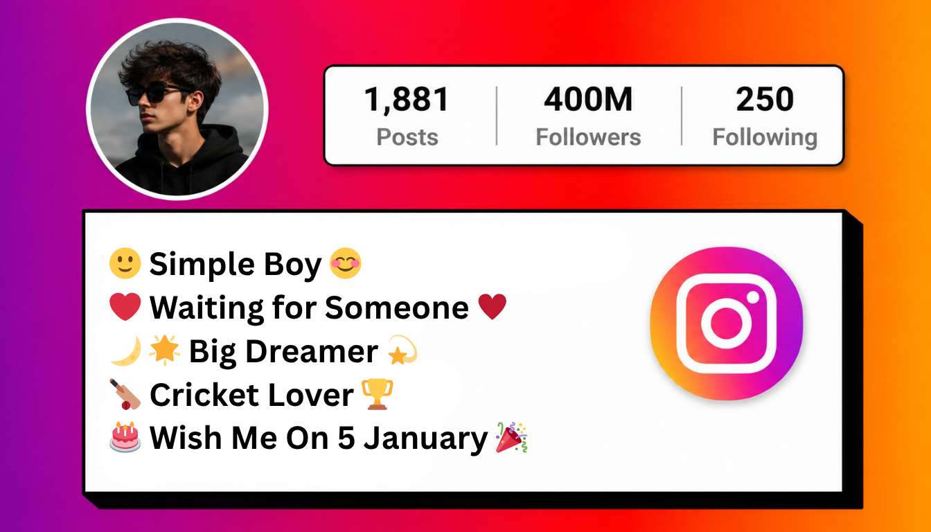 Instagram Bio for Boys: Best Cool, Unique &amp; Trendy Ideas