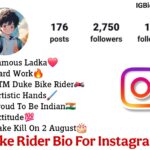 Best Bike Rider Bio For Instagram