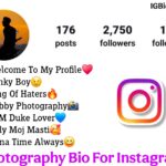 Best Photography Bio For Instagram